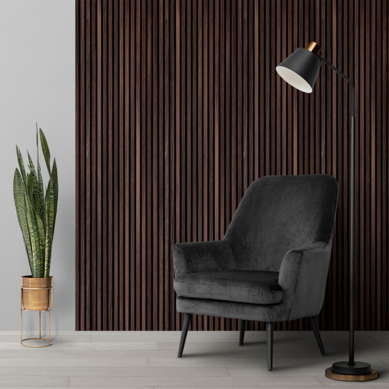 پنل چوبی با روکش چوب راش مدل Rose Black Beech